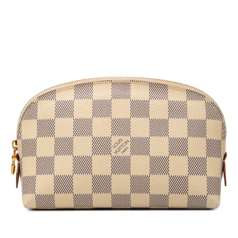 Louis Vuitton Damier Azur Cosmetic Pouch White Very good condition - Front View