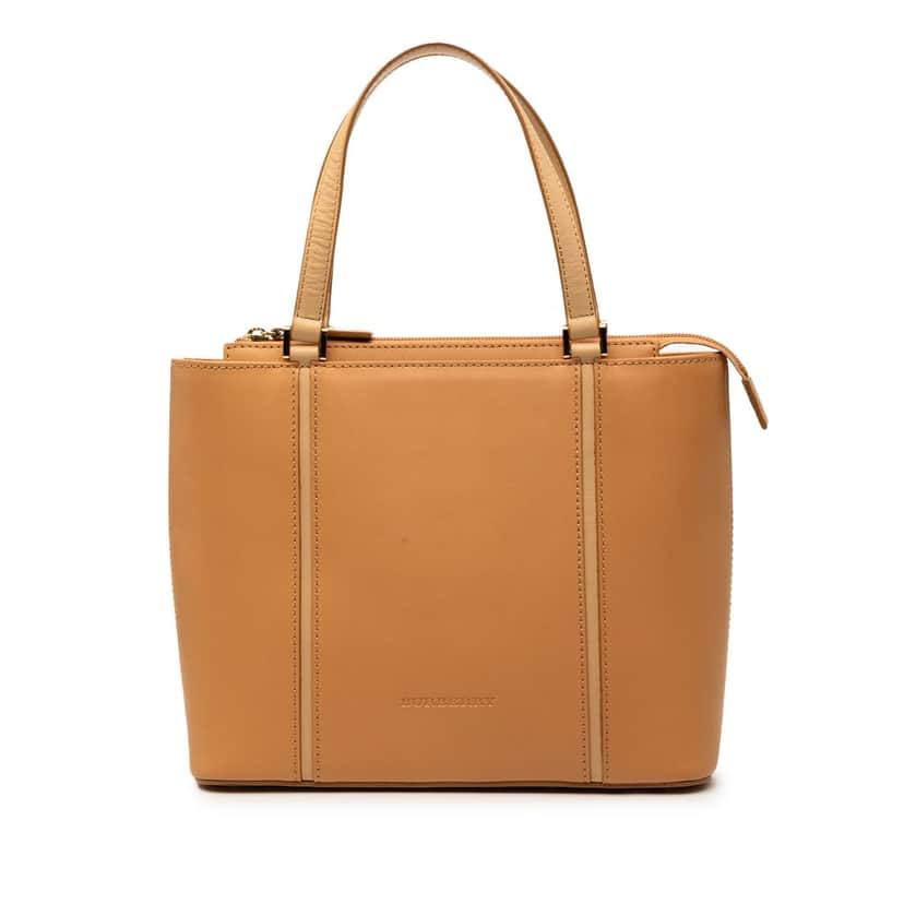 Burberry Leather Tote Brown Leather Very good condition - Front View