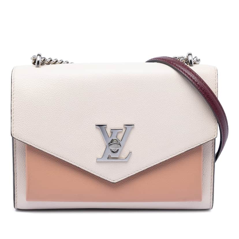 Louis Vuitton Bicolor Leather MyLockMe Chain BB White Leather Very good condition - Front View