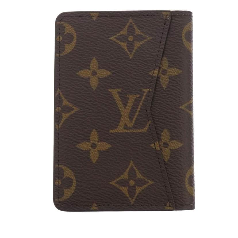 Louis Vuitton Monogram Pocket Organizer Brown Never worn - Front View