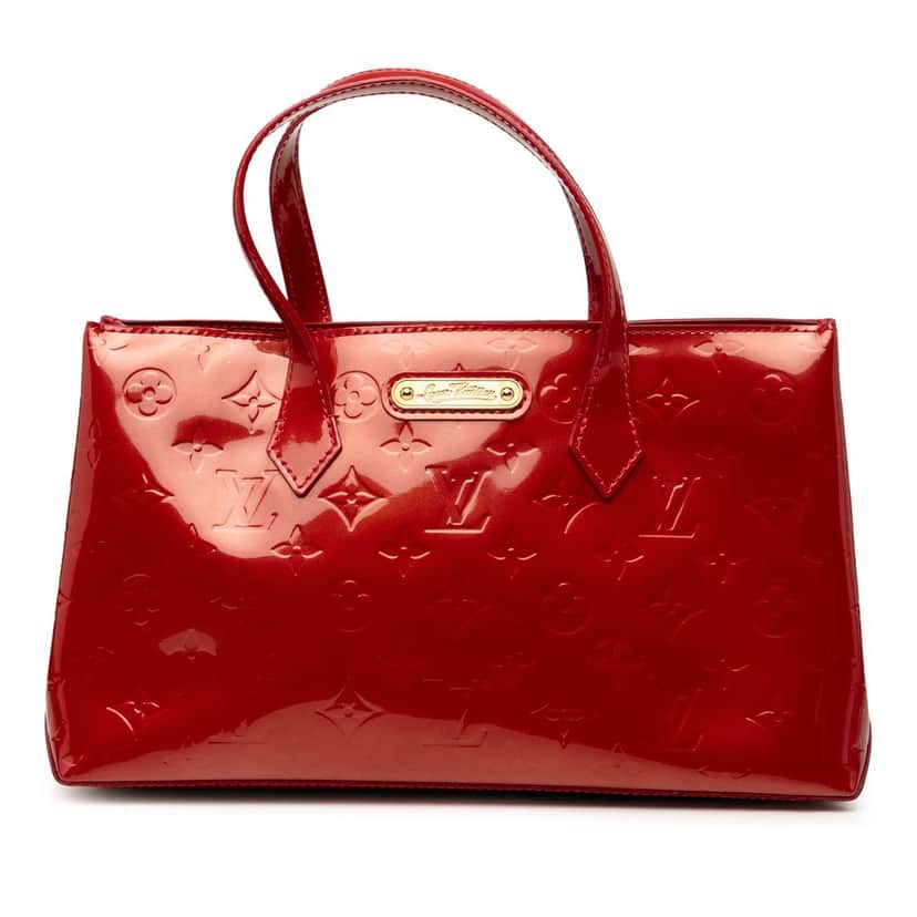 Louis Vuitton Monogram Vernis Wilshire PM Red Leather Very good condition - Front View