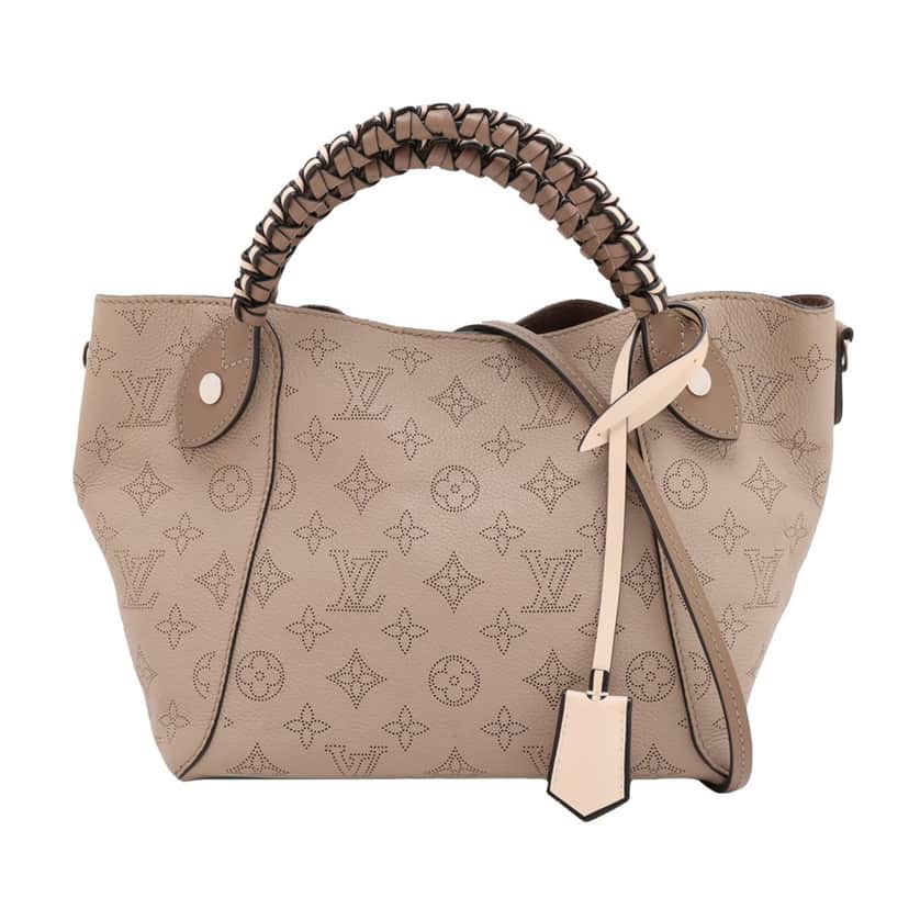 Louis Vuitton Monogram Mahina Braided Hina PM Brown Leather Very good condition - Front View