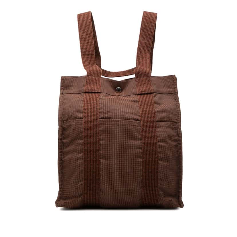 Hermès Canvas Herline Backpack MM