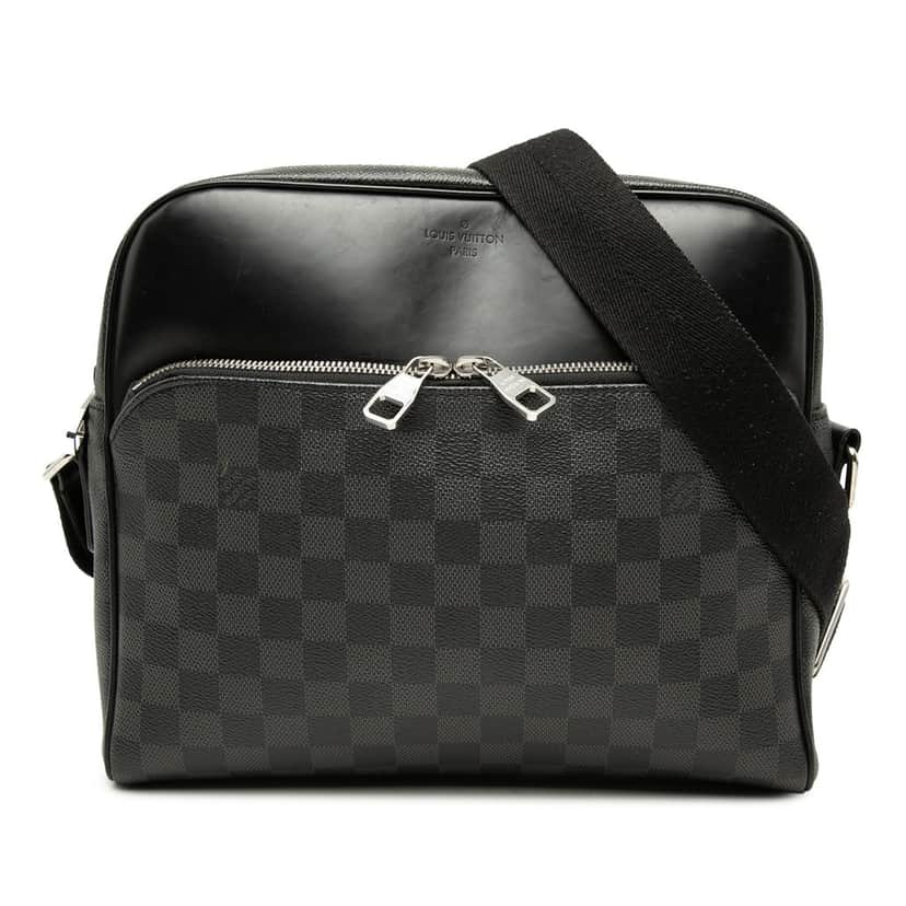Louis Vuitton Damier Graphite Dayton Reporter MM Black Very good condition - Front View