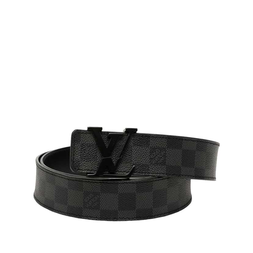 Louis Vuitton Damier Graphite Initiales Belt