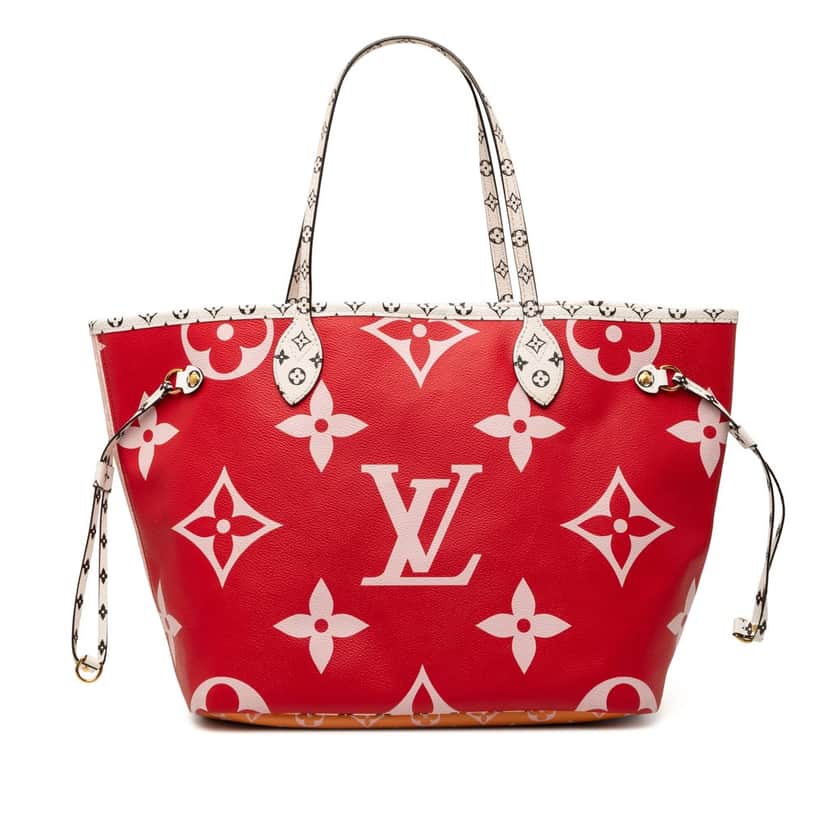 Louis Vuitton Monogram Giant Neverfull MM Red Very good condition - Front View