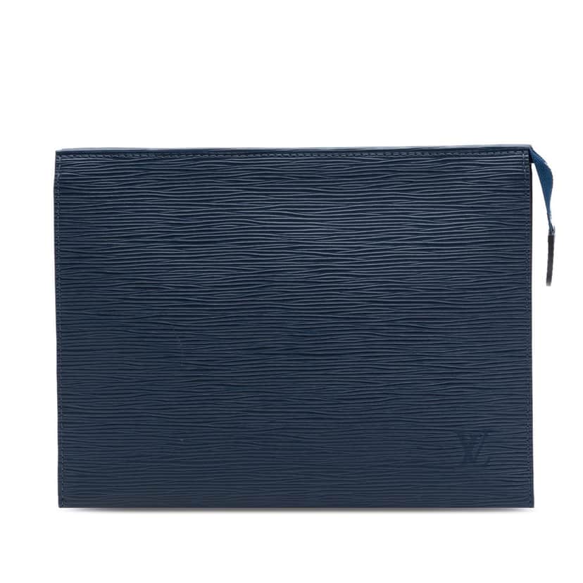 Louis Vuitton Epi Toiletry Pouch 26 Blue Leather Very good condition - Front View
