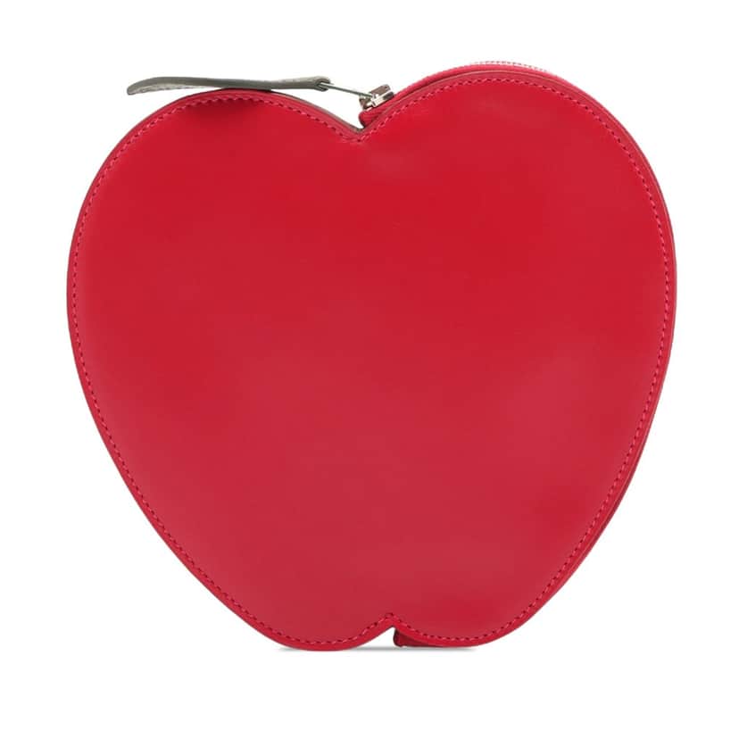 Hermès Tadelakt Tutti Frutti Pommes Clutch Red Leather Very good condition - Front View