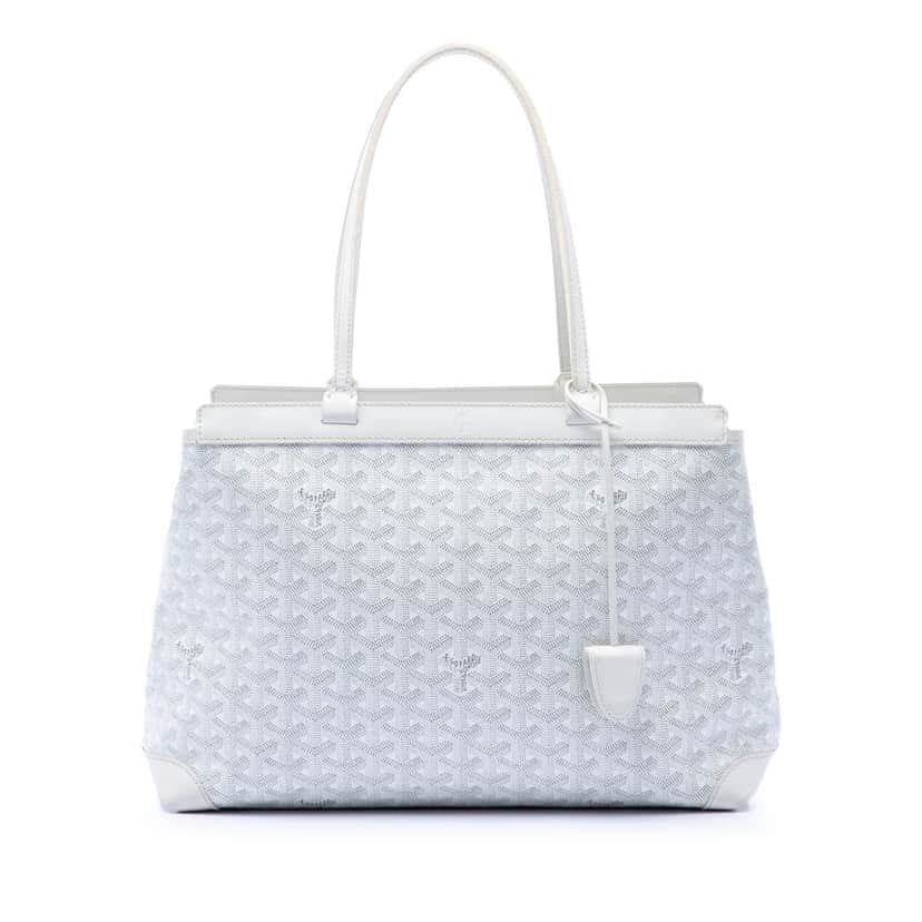 Goyard Goyardine Bellechasse PM White Very good condition - Front View