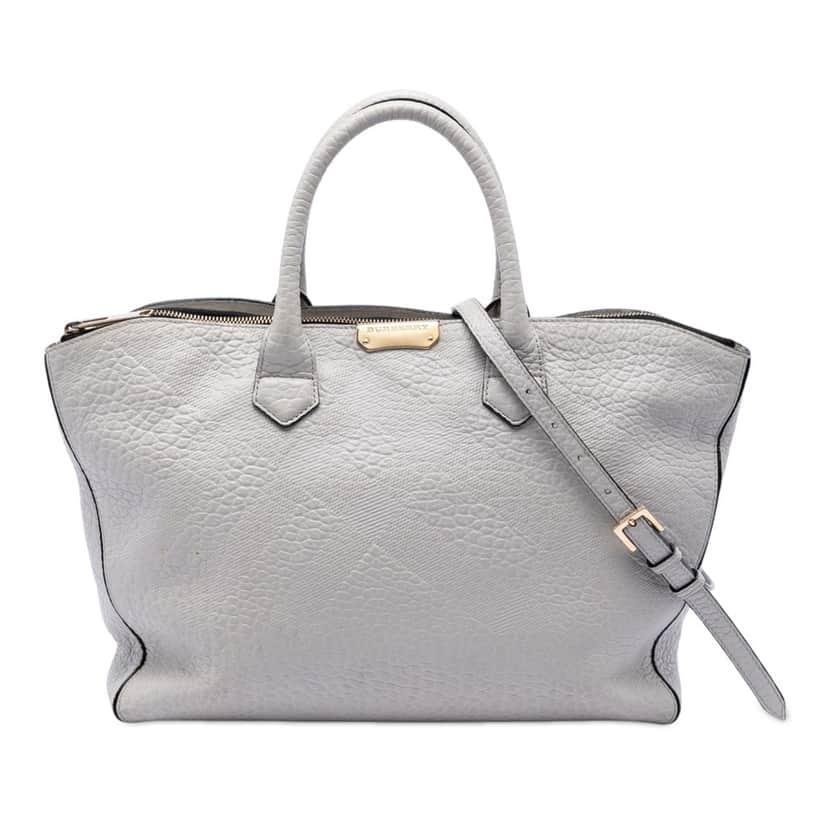 Burberry Embossed Leather Dewsbury Satchel Other Leather Very good condition - Front View