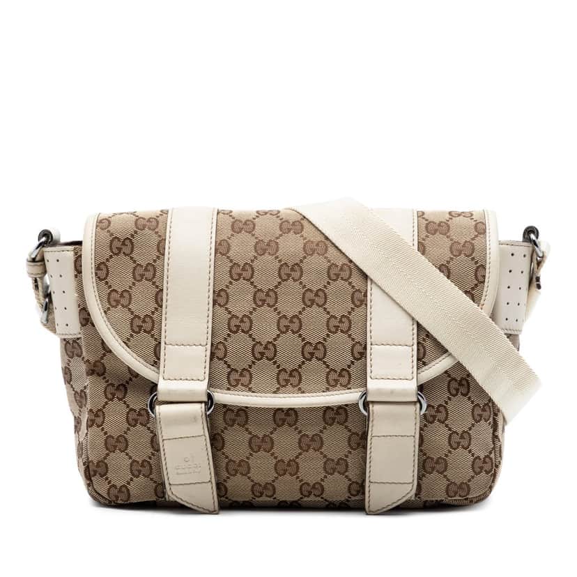Gucci GG Canvas Crossbody Beige Very good condition - Front View