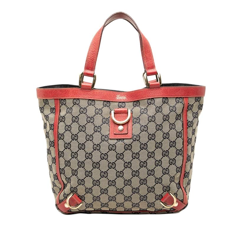 Gucci GG Canvas Abbey D Ring Tote Beige Very good condition - Front View