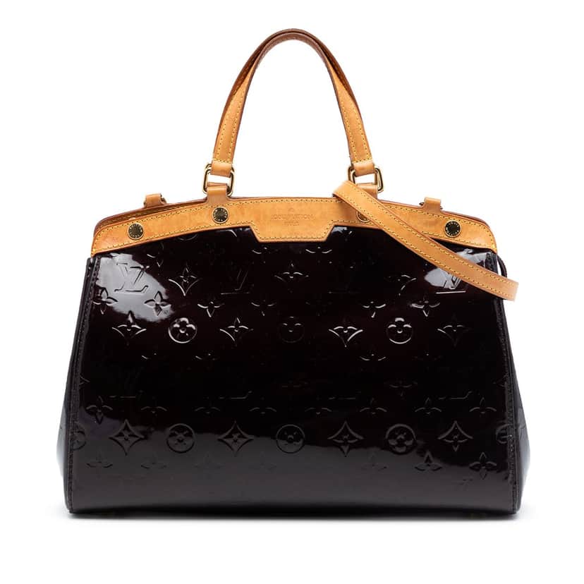 Louis Vuitton Monogram Vernis Brea MM Purple Leather Very good condition - Front View