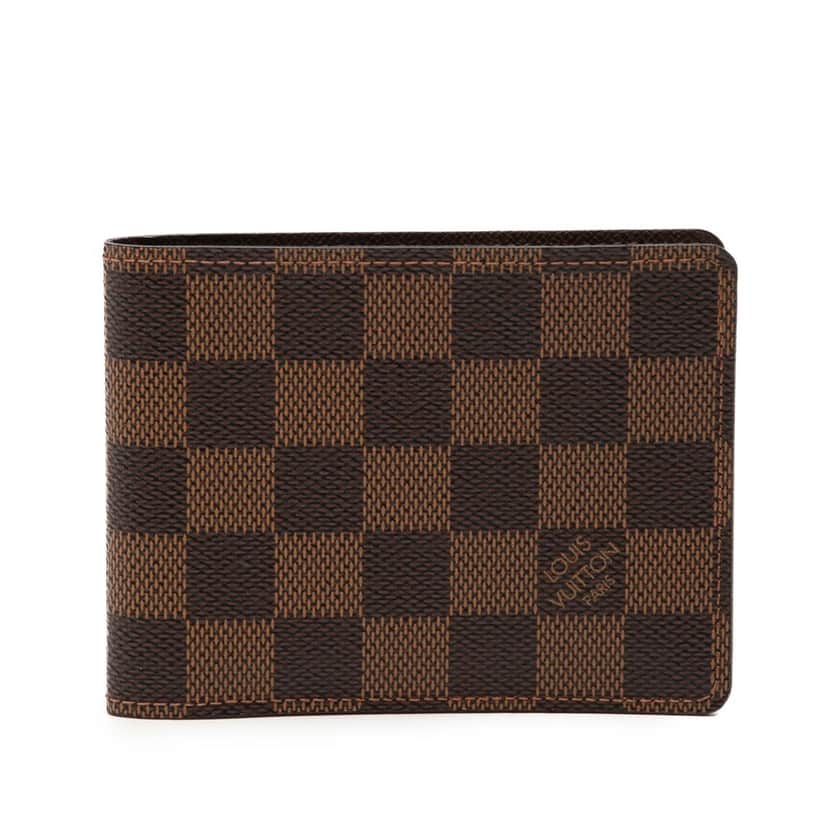 Louis Vuitton Damier Ebene Slender Wallet Brown Very good condition - Front View