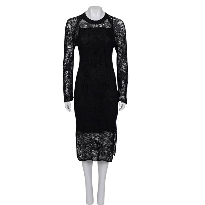 Alexander McQueen Alexander McQueen McQ Knitted Linen Dress - Size S Pre-owned Other Linen Good condition - Front View