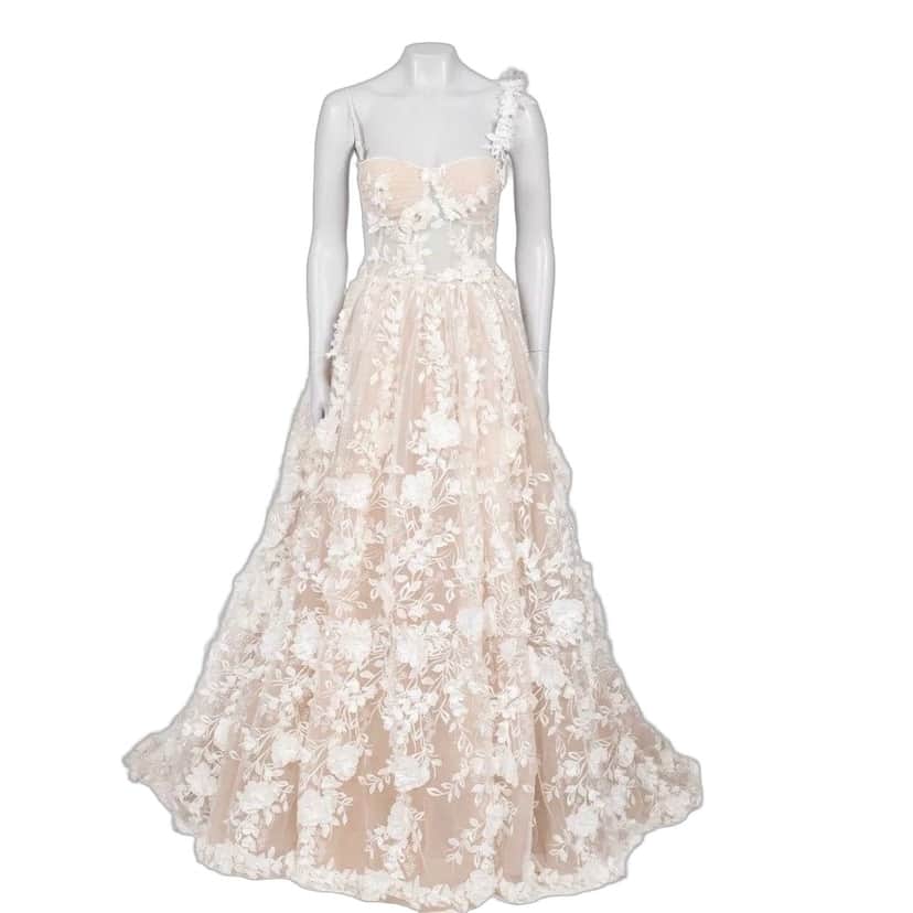 Unsigned Dell'Amore Zemfira Wedding Gown - Size S pre-owned Other Good condition - Front View