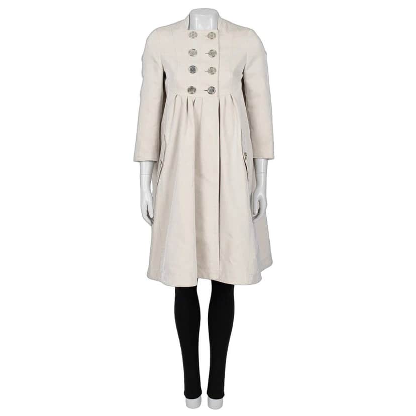 Burberry Burberry Beige Fitted Trench Coat - Women's IT38/XS pre-owned Beige Good condition - Front View
