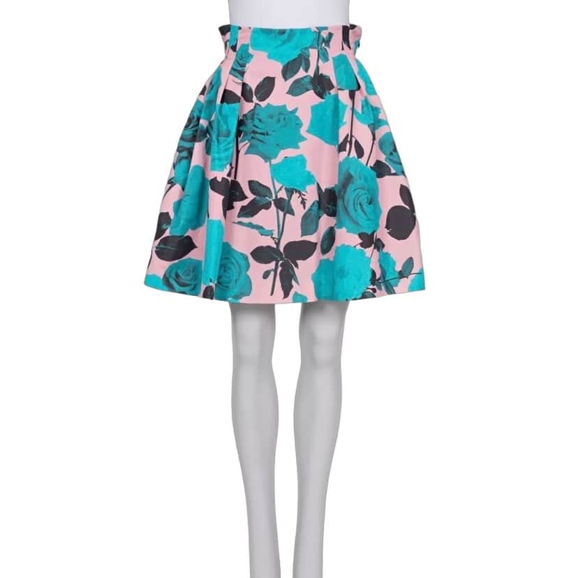Christian Dior NWOT Christian Dior Silk Floral Print Skirt FR38 M Pre-owned Other Silk Never worn - Front View