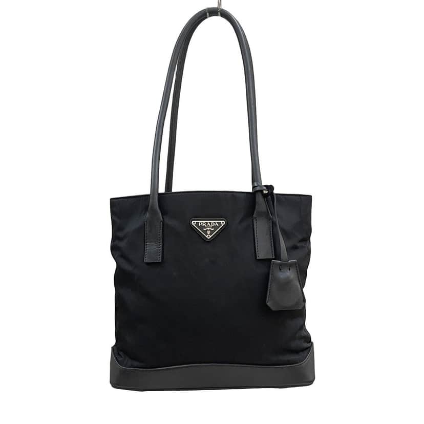 Prada Tessuto Nylon Tote Bag Black Very good condition - Front View