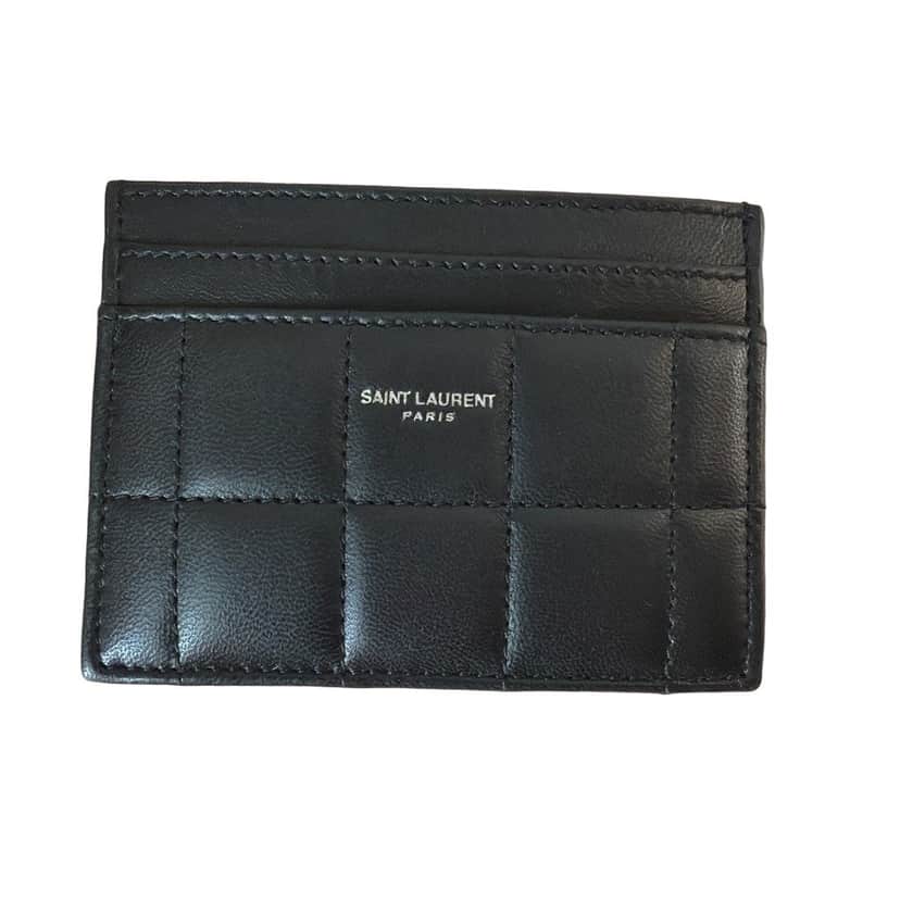Saint Laurent Card Holder Black Very good condition - Front View