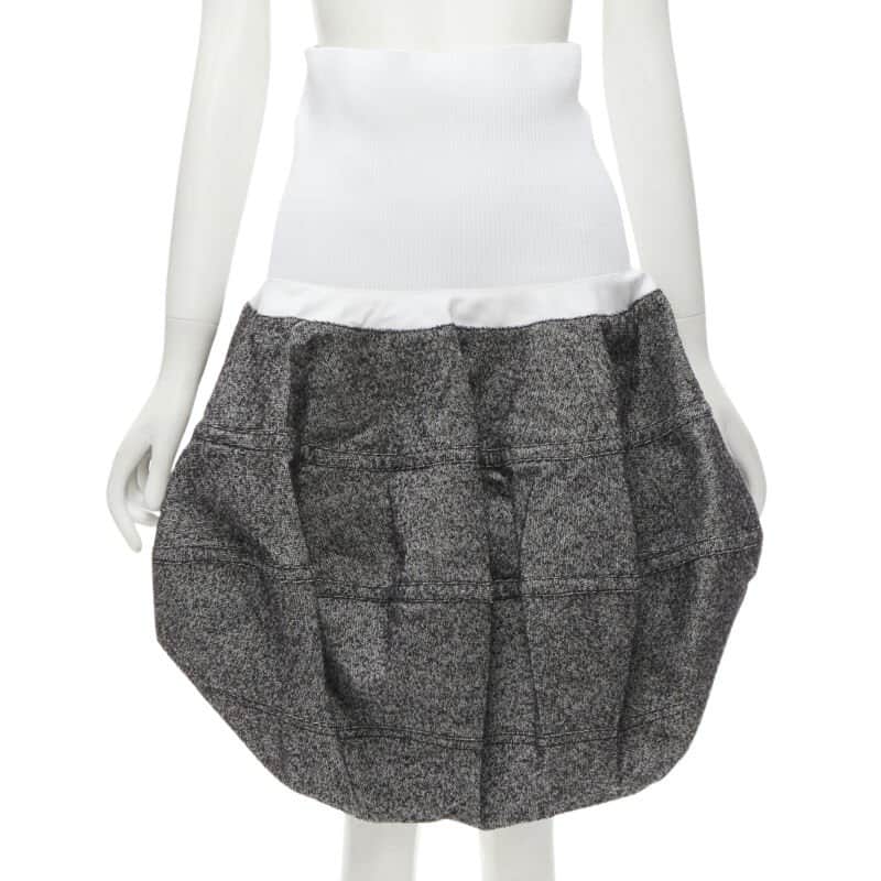 Louis Vuitton Grey Wool Bubble Grey Wool Never worn - Front View