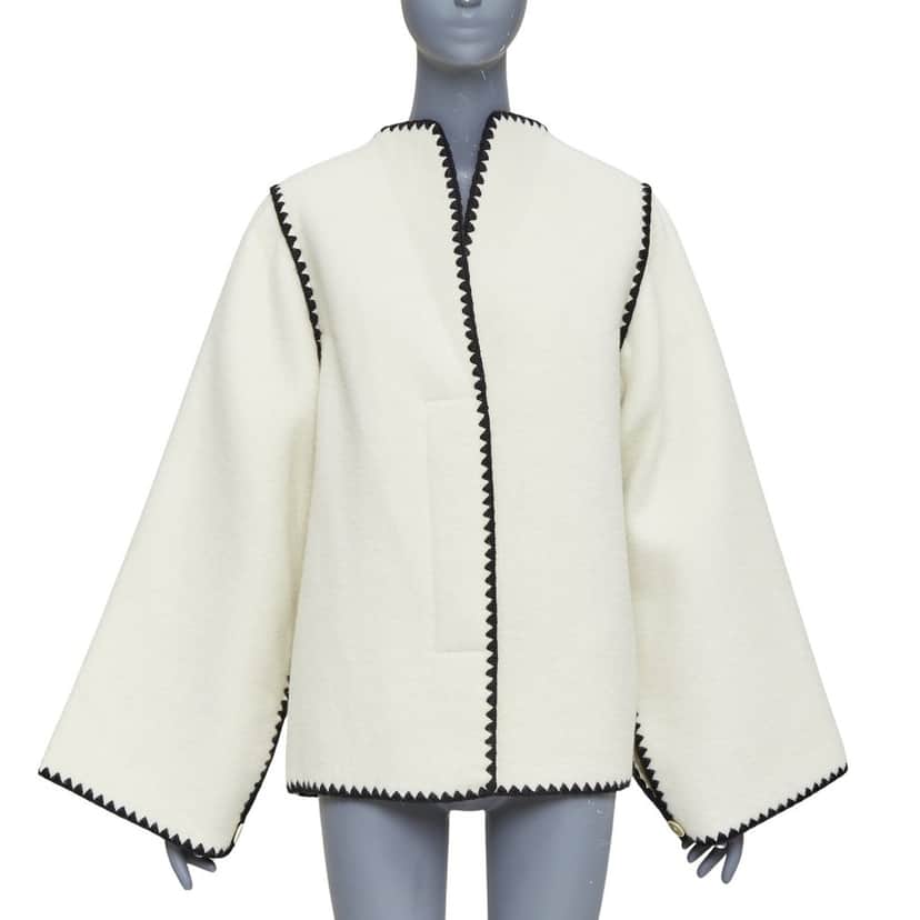 Jil Sander Coat Ecru Very good condition - Front View