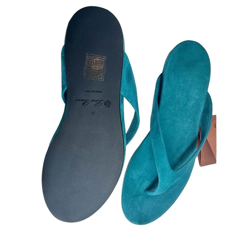 Loro Piana Loro Piana Ida Suède Navy Suede Never worn, with tag - Front View