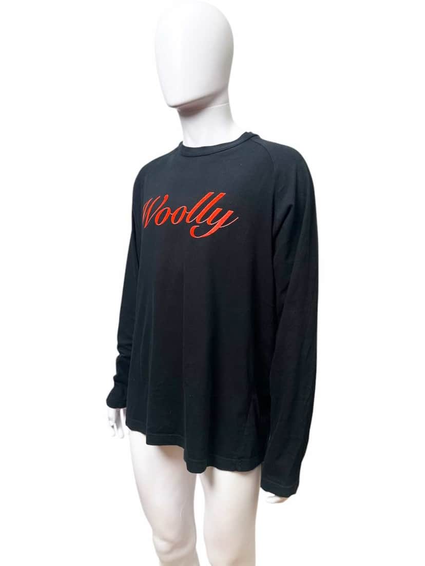Walter Van Beirendonck Aesthetic Terrorist longsleeve " WOOLY" Black Cotton Very good condition - Front View