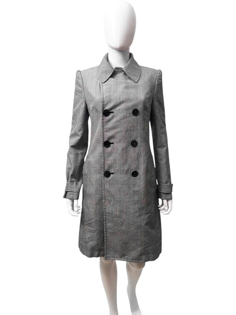 Junya Watanabe Double Breasted Grey Coat Grey Wool Very good condition - Front View