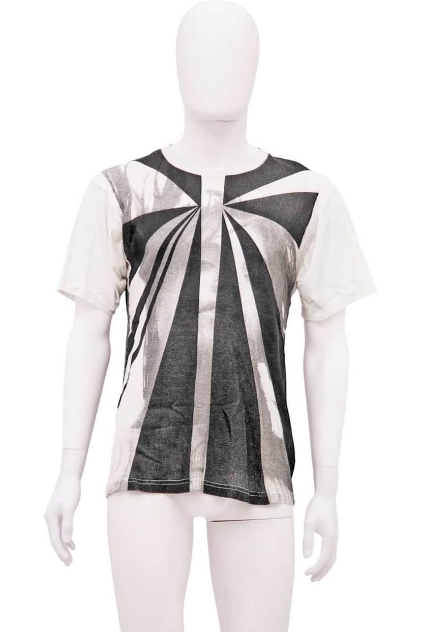 Raf Simons B/W Print Tee Black Cotton Very good condition - Front View