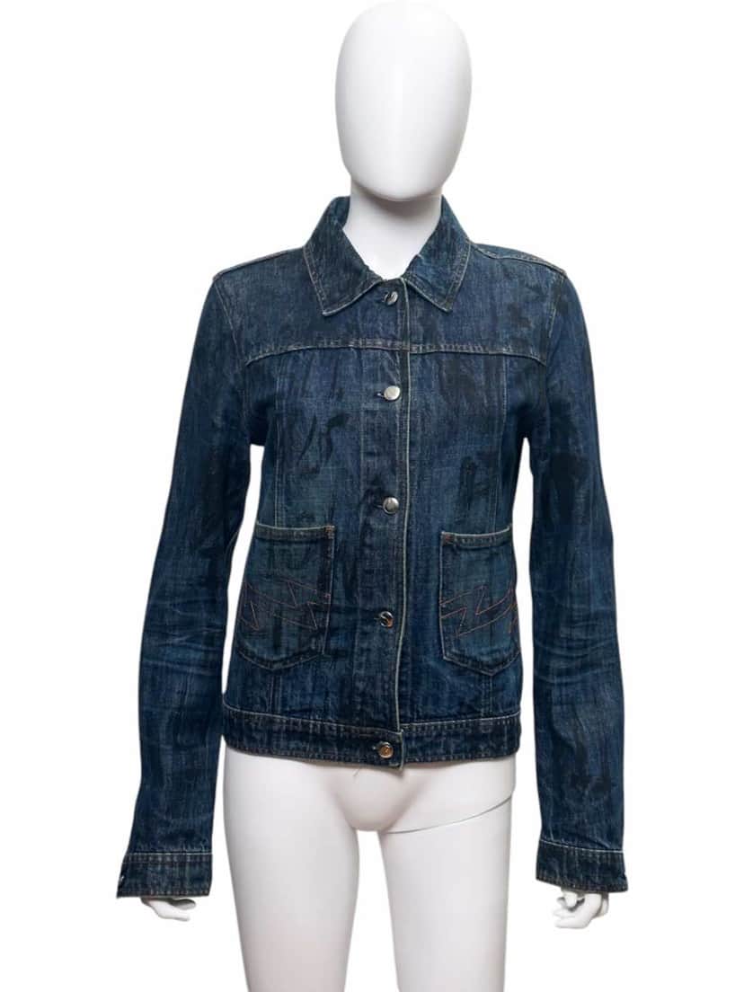 Walter Van Beirendonck Kiss The Future Denim Jacket Blue Denim Very good condition - Front View