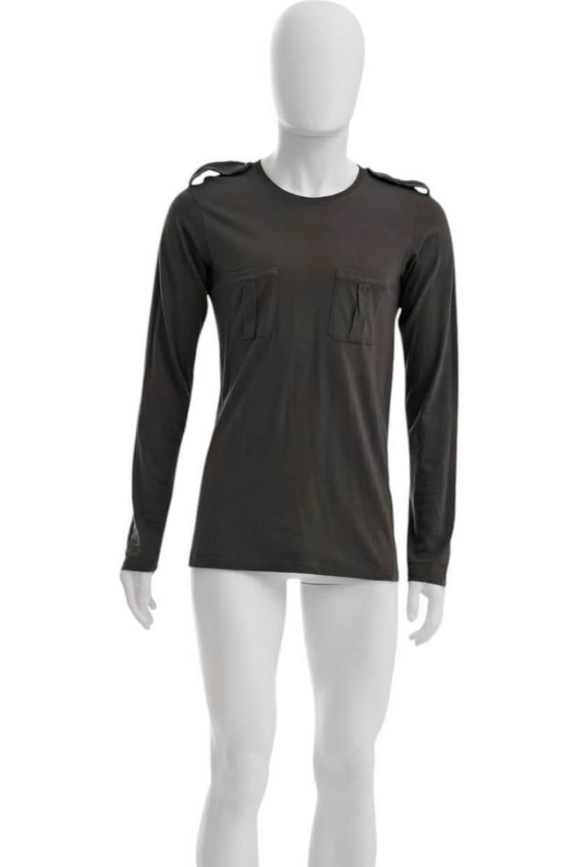 Gucci Military Green Longsleeve Green Cotton Very good condition - Front View