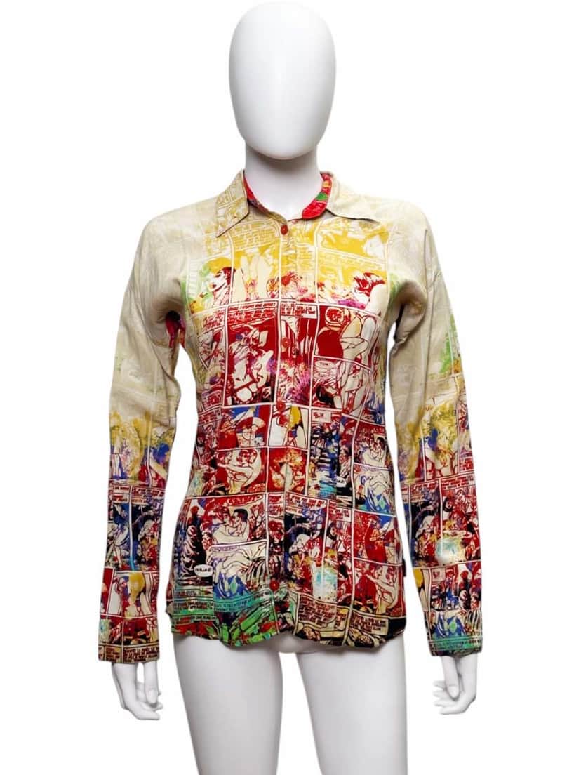 Jean Paul Gaultier Comics Shirt MultiColor Cotton Very good condition - Front View