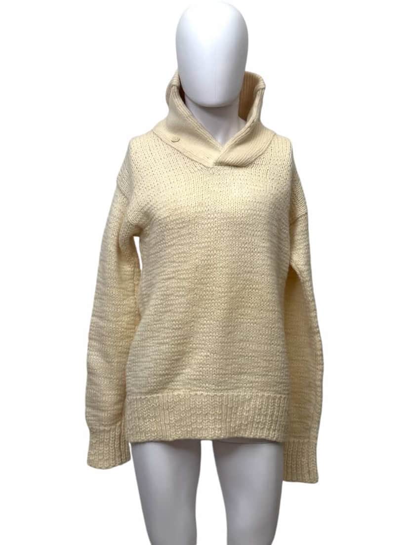 Maison Martin Margiela Knitted White Turtleneck White Wool Very good condition - Front View