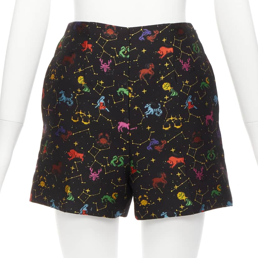 Dior Astrology Jacquard Shorts Black Polyester Never worn - Front View