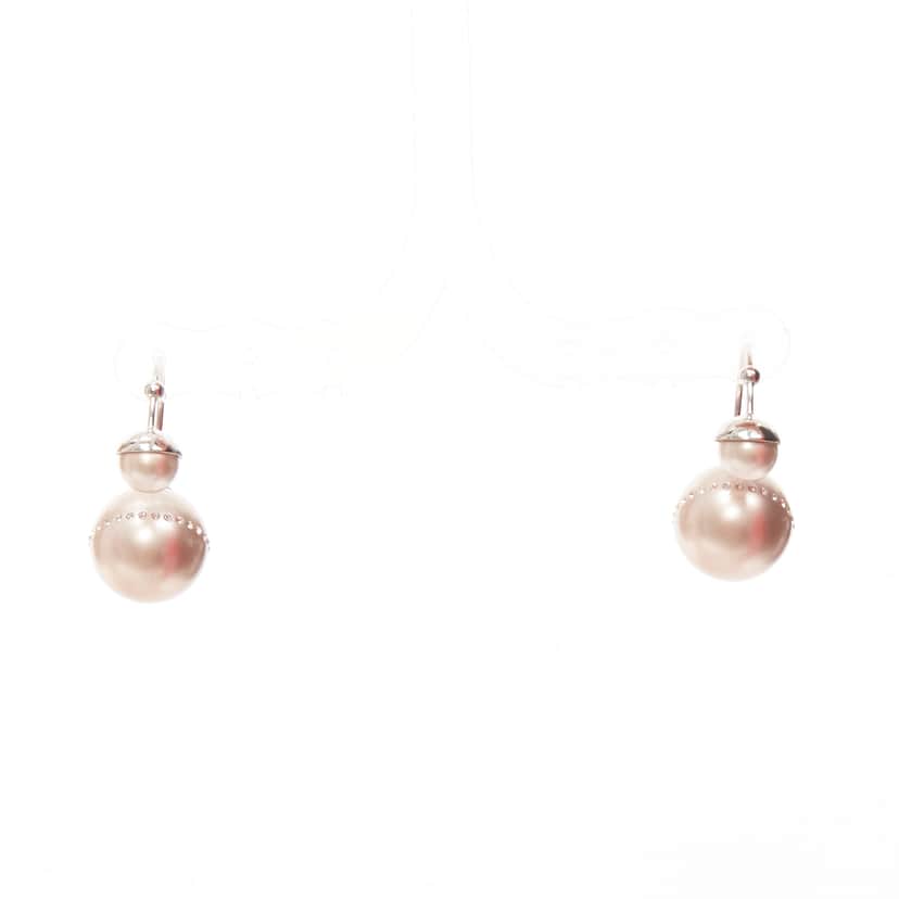 Dior Pink Pearl Earrings Pink Pearl Never worn - Front View