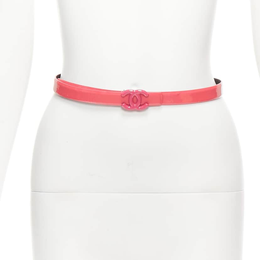 Chanel Multi Chain Fringe Belt Pink Good condition - Front View
