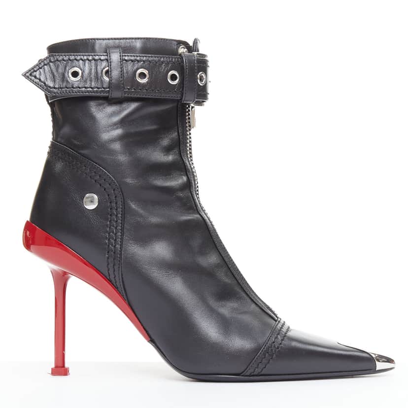 Alexander McQueen Slash Black Leather Good condition - Front View