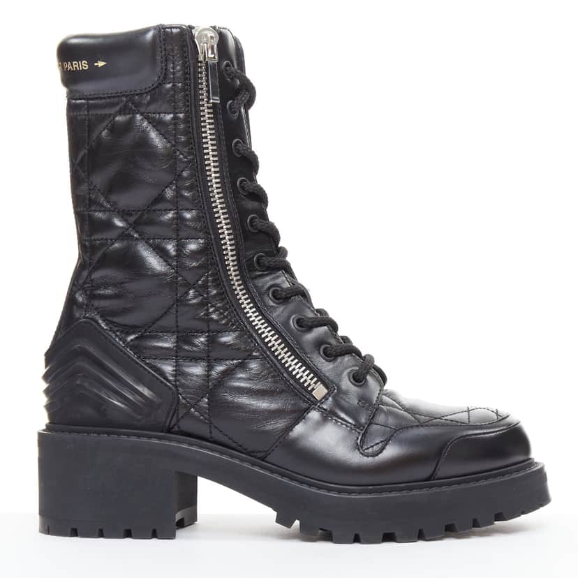 Dior D-Leader Black Leather Very good condition - Front View