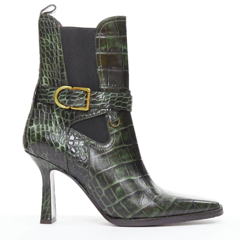 Sies Marjan Naomy 15BEC014 Green Leather Very good condition - Front View