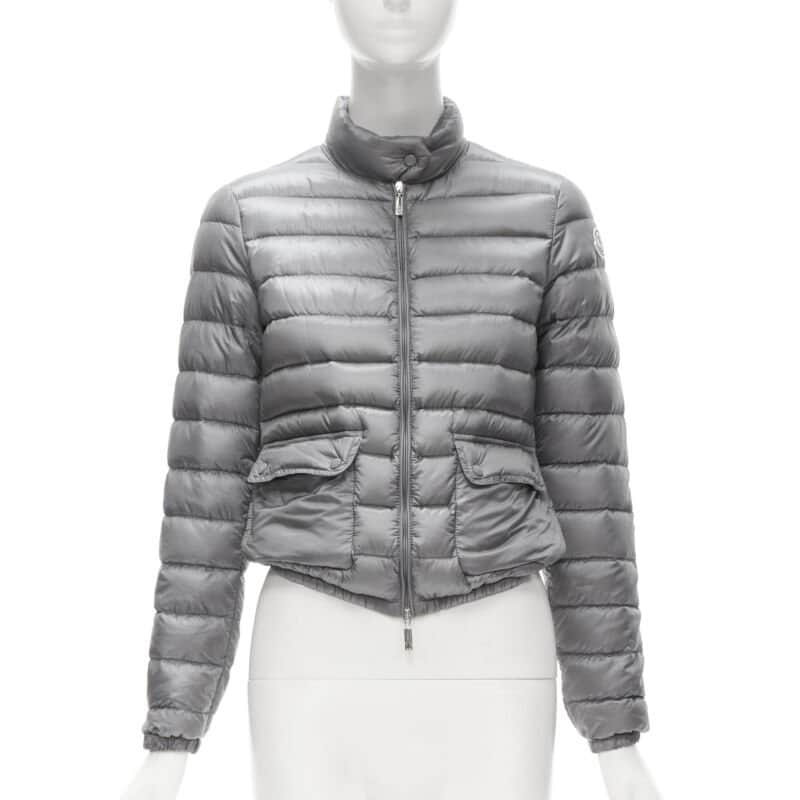 Moncler Lans Giubbotto Grey Never worn - Front View