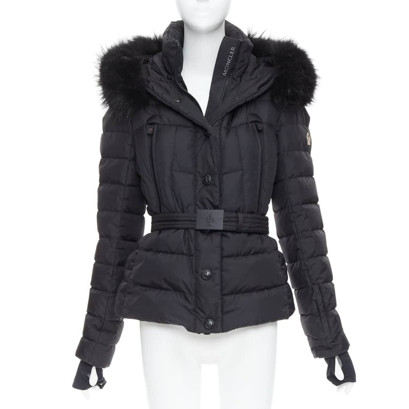 Moncler Beverley Giubbotto Black Very good condition - Front View