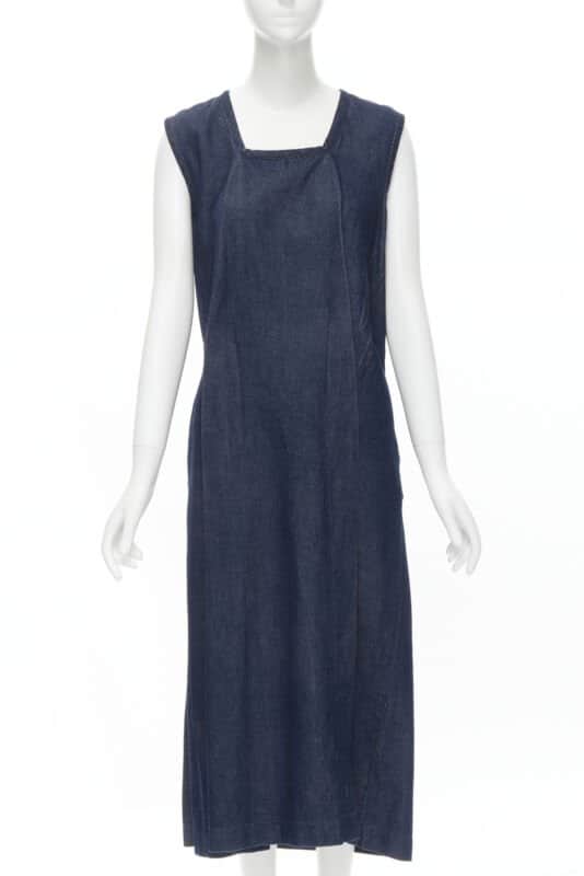 Comme Des Garcons Pinched Seam Dress Blue Never worn - Front View