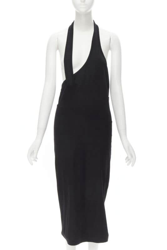 Comme Des Garcons Halter Bias Skirt Black Polyester Never worn - Front View