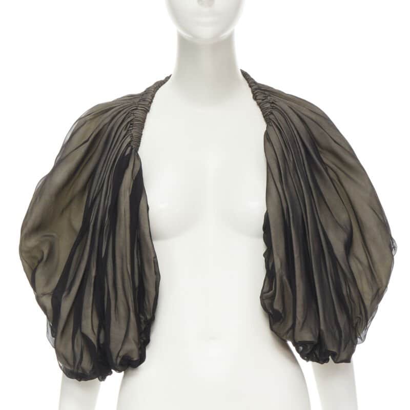 Comme Des Garcons Voluminous Shrug Black Polyester Very good condition - Front View