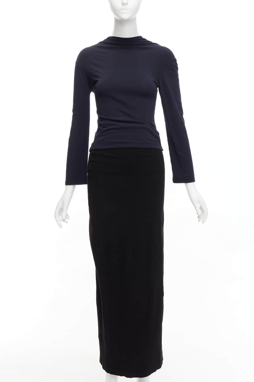 Comme Des Garcons Padded Gathered Skirt Black Polyester Good condition - Front View