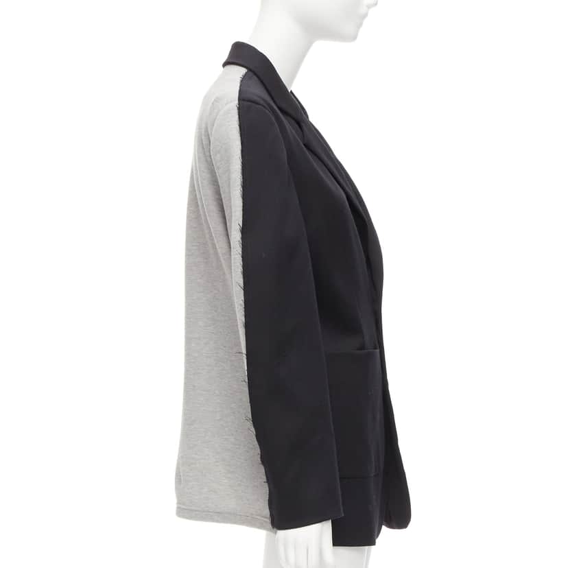 MM6 Fray Edge Blazer Black Polyester Good condition - Front View