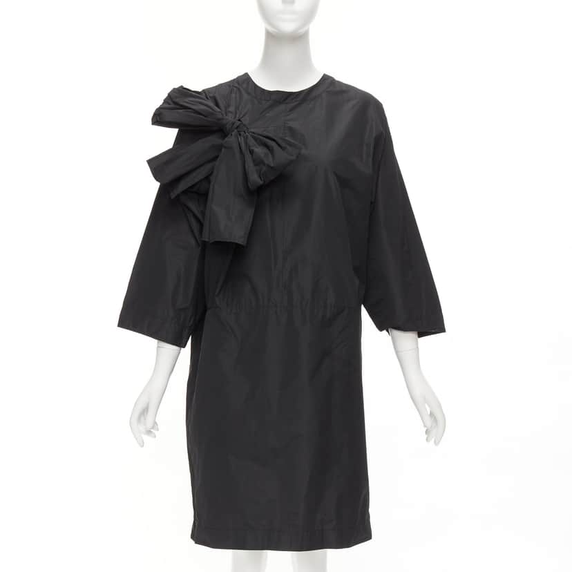 Dries Van Noten Keyhole Tent Dress Black Polyester Very good condition - Front View