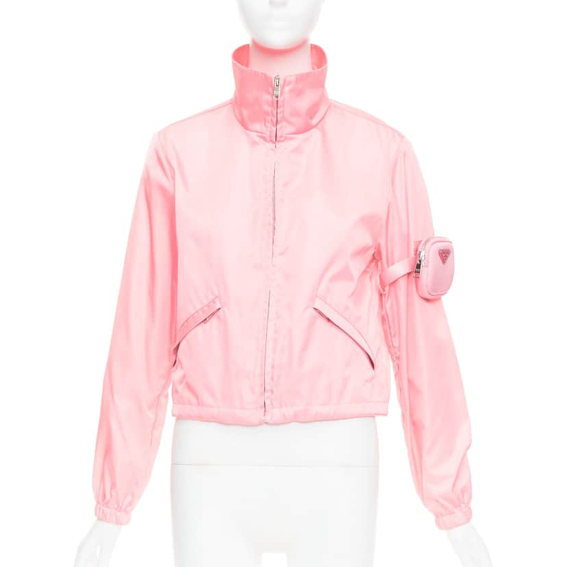 Prada Nylon Pouch Anorak Pink Very good condition - Front View