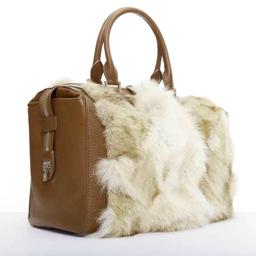 Michael Kors Scaled Gia Tote Brown Fur Good condition - Front View